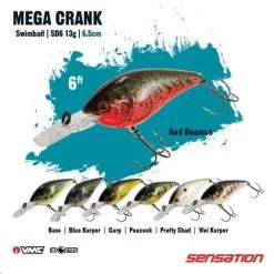 Fish On Tackle Store Sensation Mega Crank SD6 Bass Angling