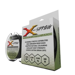 Fish On Tackle Store Specimen Carp Jackel X-Spring Distance Casting Leader 100m