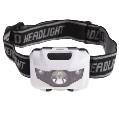 Fish On Tackle Store White Waterproof 4 Modes USB Rechargeable Headlamp Apparel & Camping